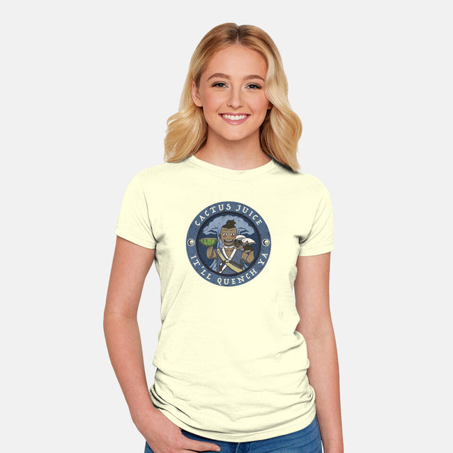 Cactus Juice-womens fitted tee-KatHaynes