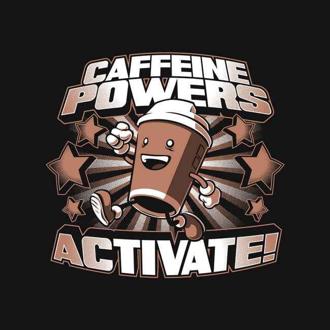Caffeine Powers, Activate!-womens racerback tank-Obvian