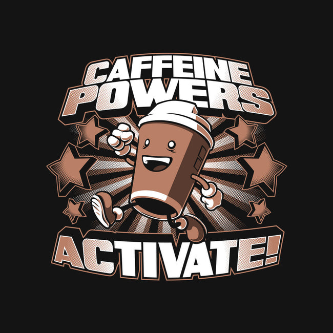 Caffeine Powers, Activate!-none drawstring bag-Obvian