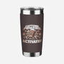 Caffeine Powers, Activate!-none stainless steel tumbler drinkware-Obvian