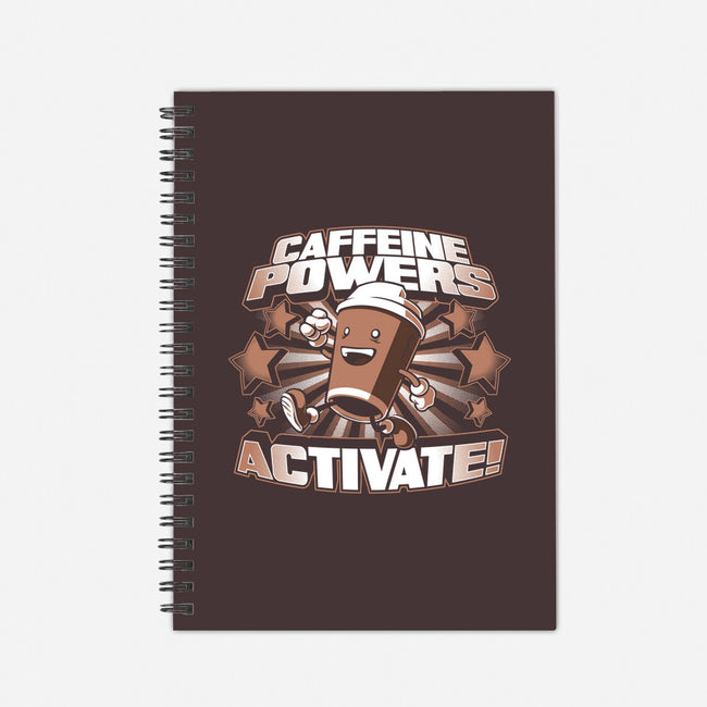 Caffeine Powers, Activate!-none dot grid notebook-Obvian