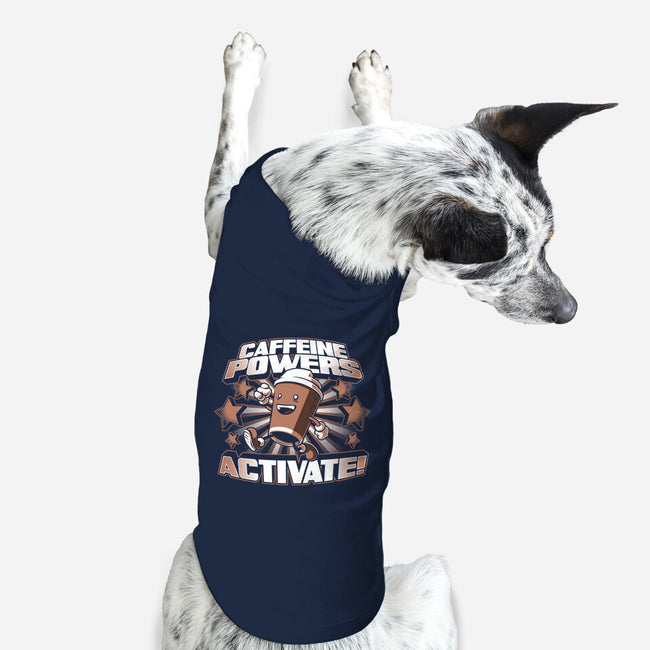 Caffeine Powers, Activate!-dog basic pet tank-Obvian