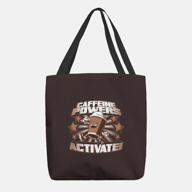 Caffeine Powers, Activate!-none basic tote-Obvian