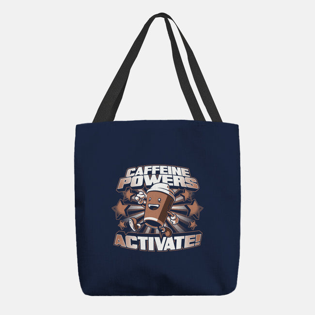 Caffeine Powers, Activate!-none basic tote-Obvian