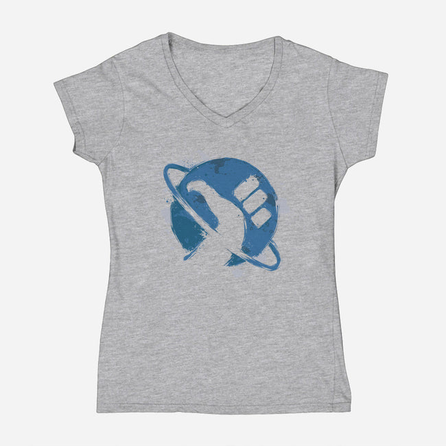 Can I Get a Ride-womens v-neck tee-xMorfina