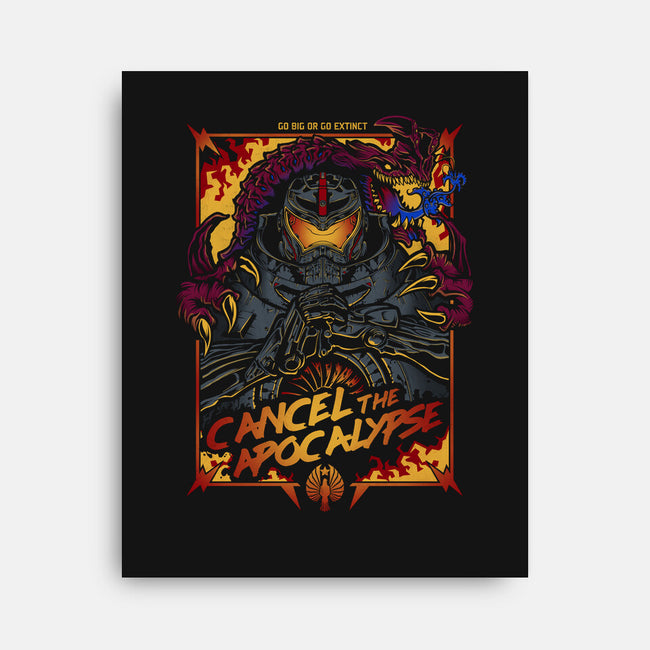 Cancel the Apocalypse-none stretched canvas-Fearcheck