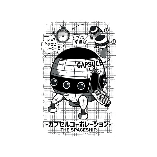 Capsule Spaceship-youth crew neck sweatshirt-pescapin