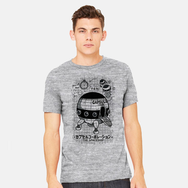 Capsule Spaceship-mens heavyweight tee-pescapin