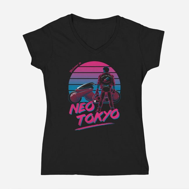 Capsule Tours-womens v-neck tee-ddjvigo