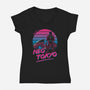 Capsule Tours-womens v-neck tee-ddjvigo