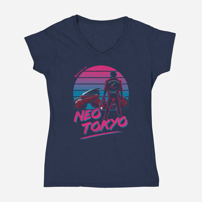 Capsule Tours-womens v-neck tee-ddjvigo