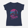 Capsule Tours-womens v-neck tee-ddjvigo