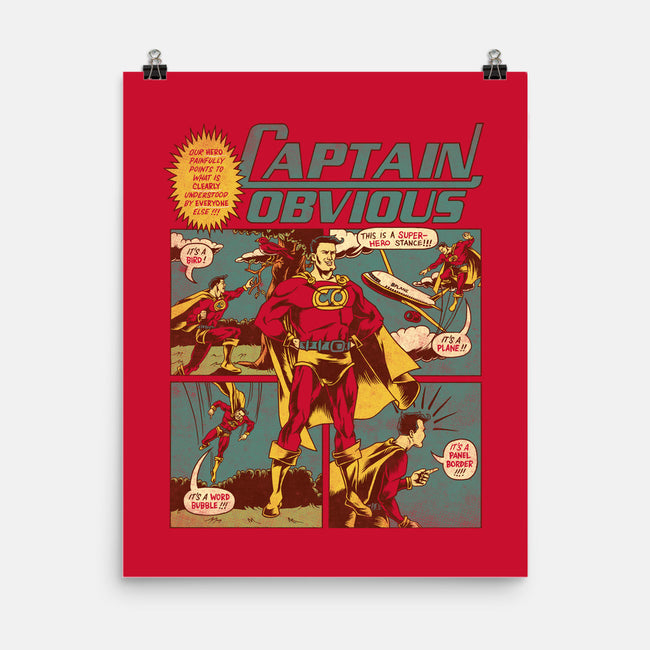 Captain Obvious-none matte poster-Joshua Kemble
