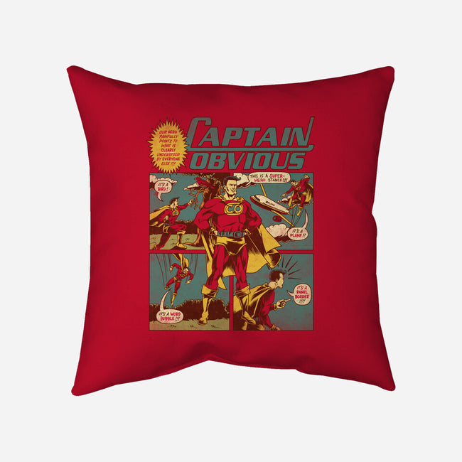Captain Obvious-none removable cover w insert throw pillow-Joshua Kemble