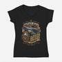 Captain Tight Pants Delivery-womens v-neck tee-Bamboota