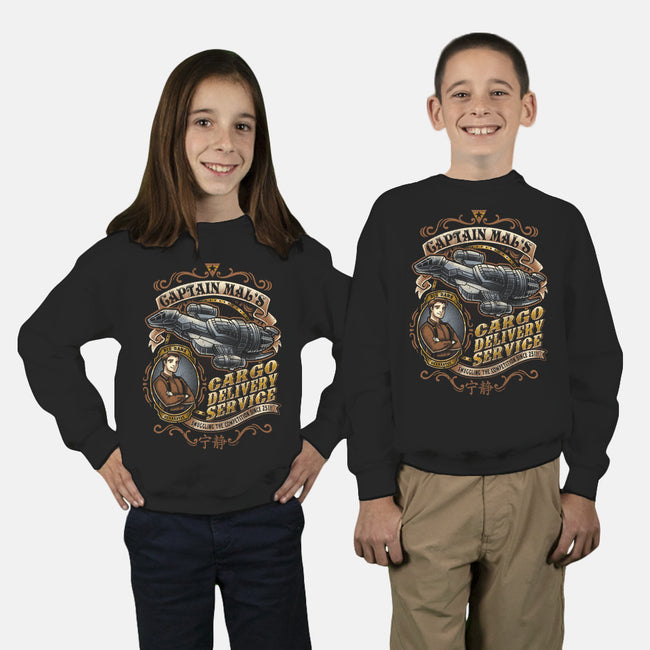 Captain Tight Pants Delivery-youth crew neck sweatshirt-Bamboota