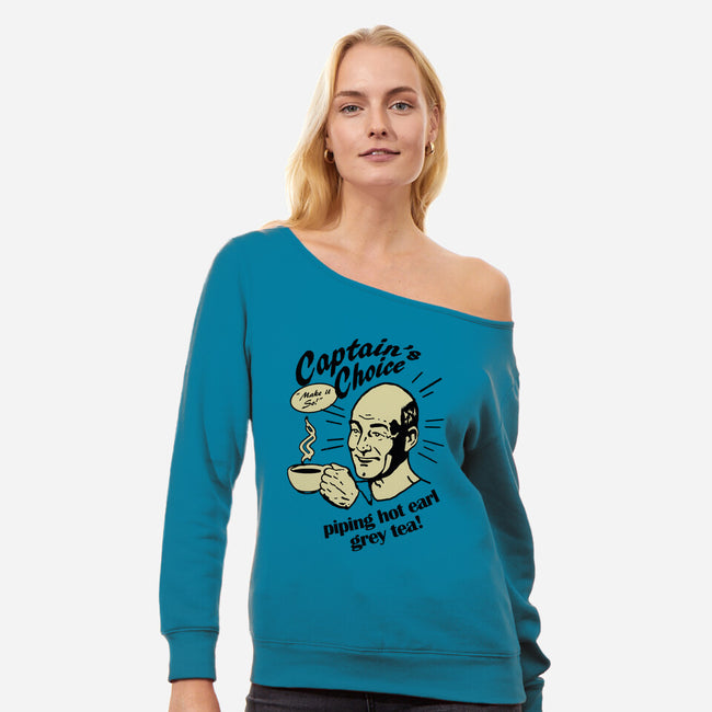Captain's Choice-womens off shoulder sweatshirt-ladymagumba