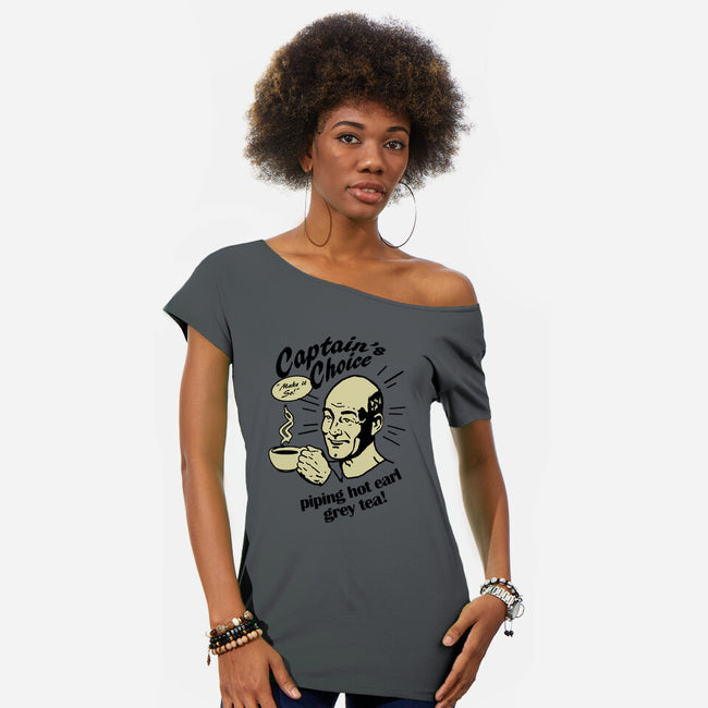 Captain's Choice-womens off shoulder tee-ladymagumba