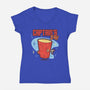 Captain's Log-womens v-neck tee-Harebrained