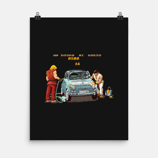 Car Wash Bonus Stage-none matte poster-verrrso