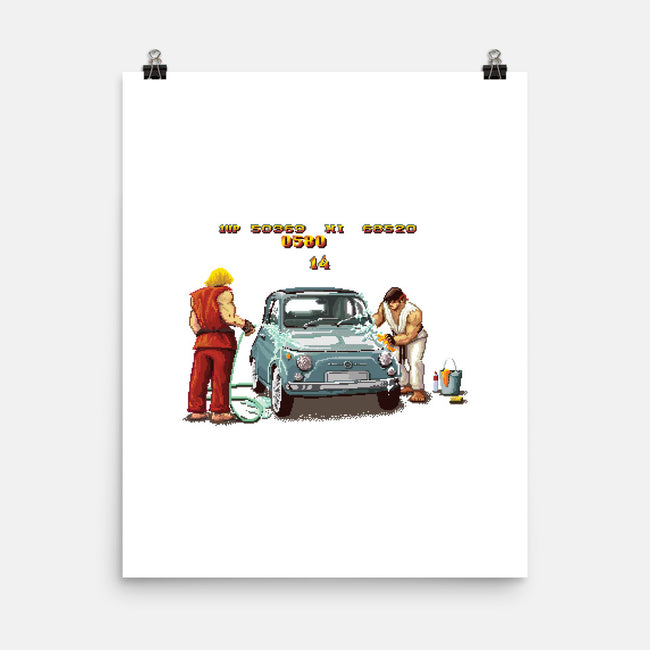 Car Wash Bonus Stage-none matte poster-verrrso