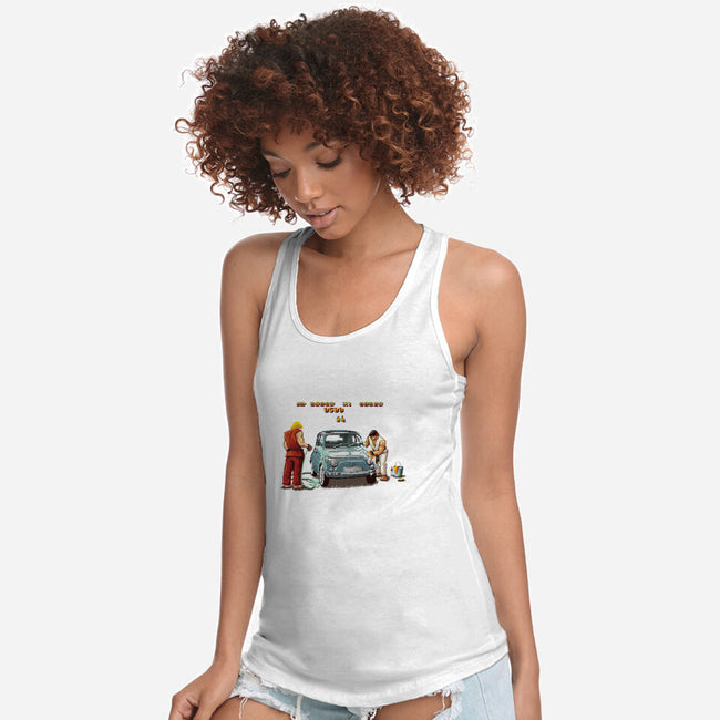 Car Wash Bonus Stage-womens racerback tank-verrrso