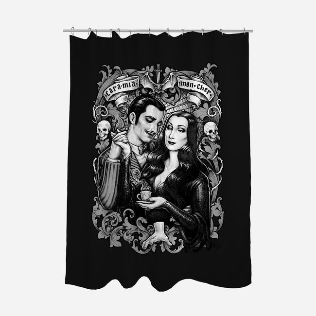Cara Mia-Mon Cher-none polyester shower curtain-MedusaD