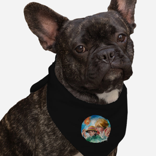 Castle Crossed Lovers-dog bandana pet collar-biggers