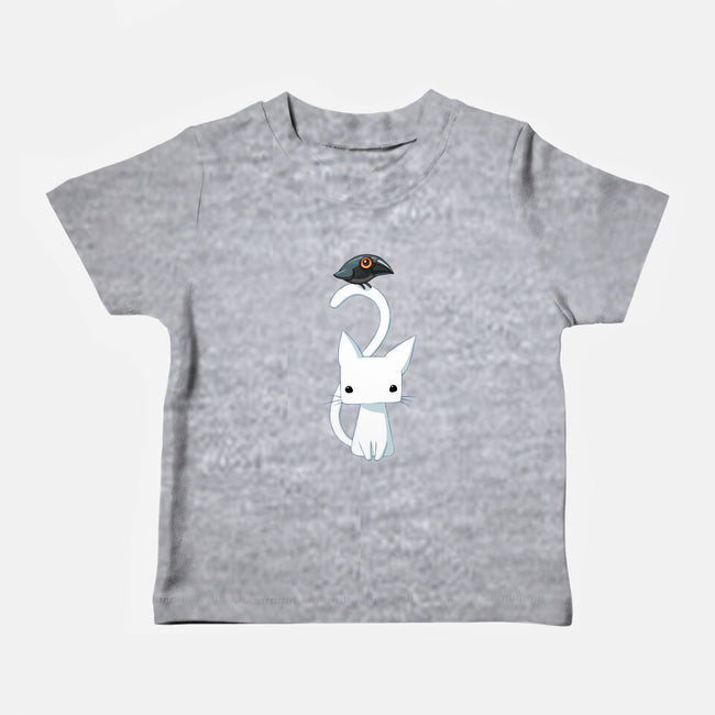 Cat and Raven-baby basic tee-freeminds