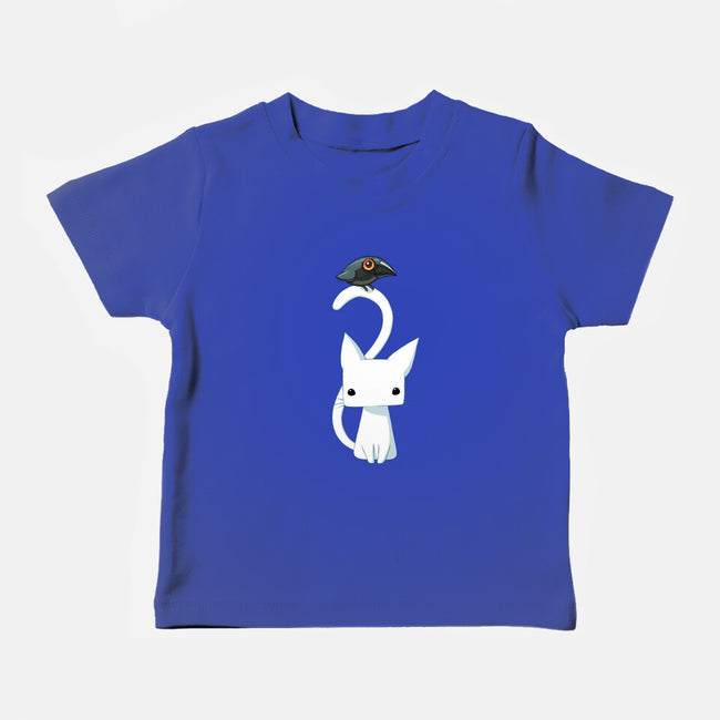 Cat and Raven-baby basic tee-freeminds