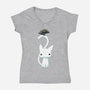 Cat and Raven-womens v-neck tee-freeminds