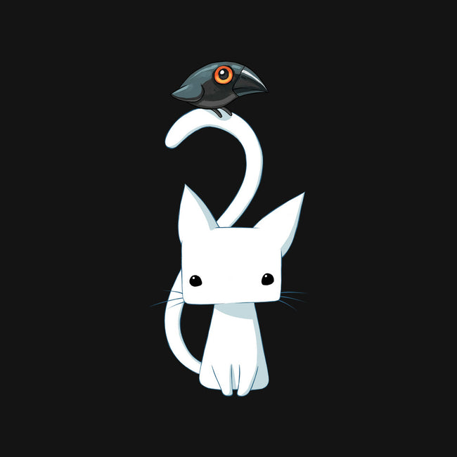 Cat and Raven-none drawstring bag-freeminds