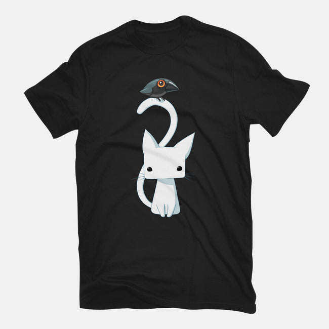 Cat and Raven-mens basic tee-freeminds