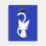 Cat and Raven-none stretched canvas-freeminds