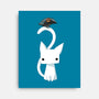 Cat and Raven-none stretched canvas-freeminds