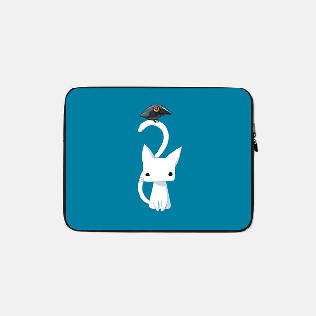 Cat and Raven-none zippered laptop sleeve-freeminds