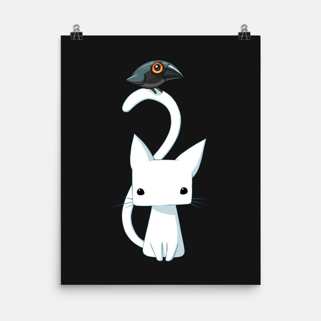 Cat and Raven-none matte poster-freeminds