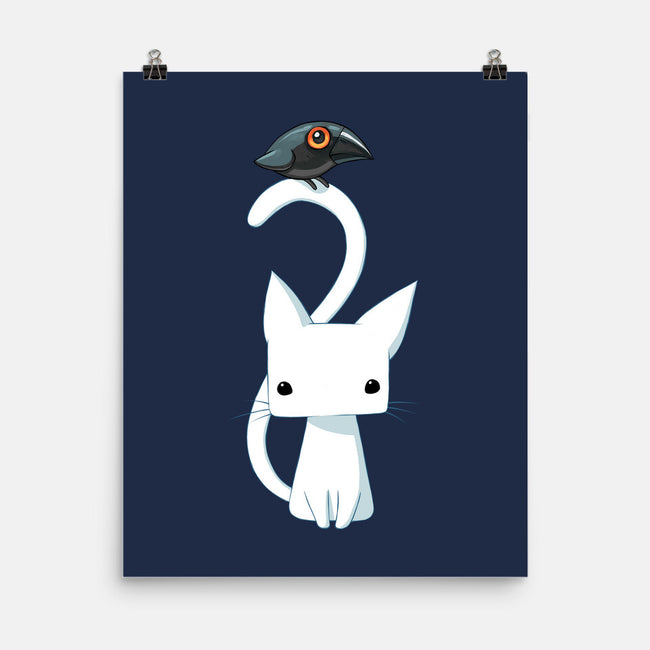 Cat and Raven-none matte poster-freeminds