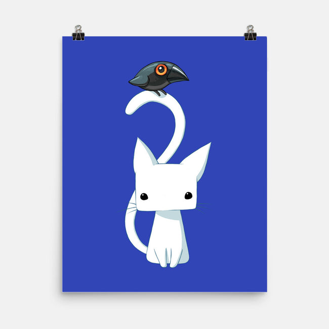 Cat and Raven-none matte poster-freeminds