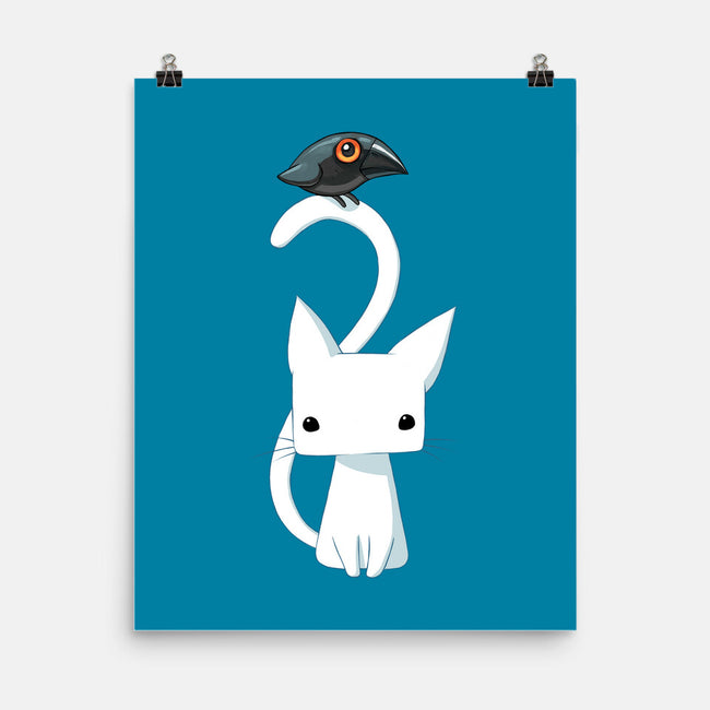 Cat and Raven-none matte poster-freeminds