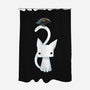 Cat and Raven-none polyester shower curtain-freeminds