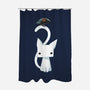 Cat and Raven-none polyester shower curtain-freeminds