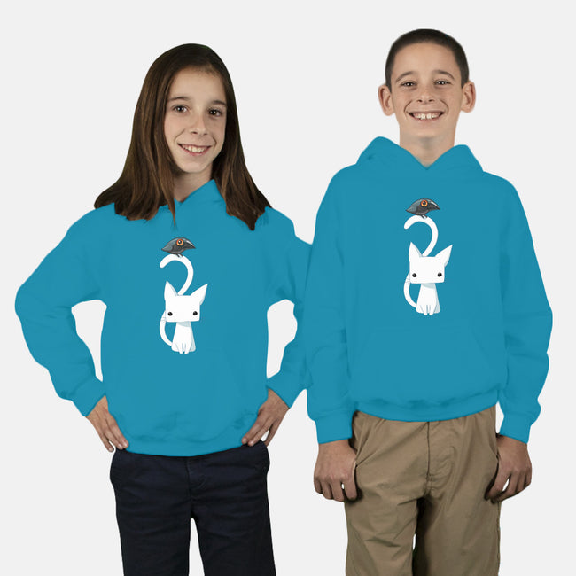Cat and Raven-youth pullover sweatshirt-freeminds