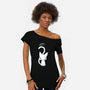 Cat and Raven-womens off shoulder tee-freeminds
