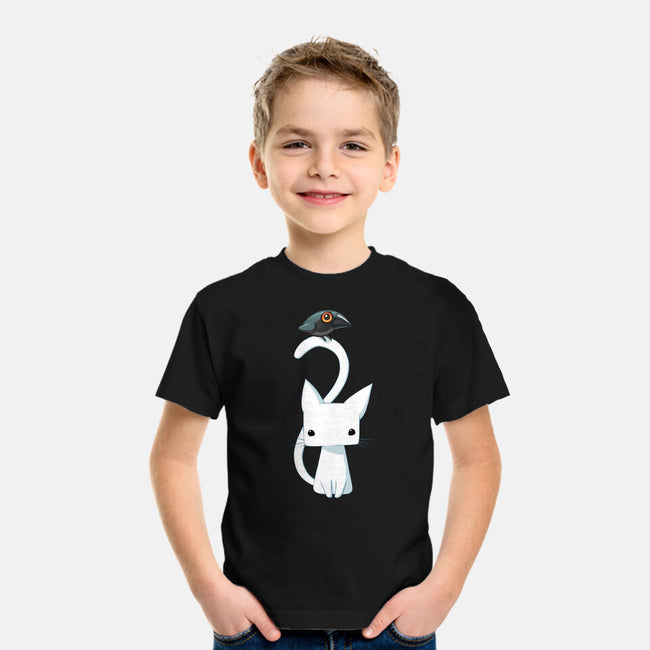 Cat and Raven-youth basic tee-freeminds