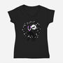 Cat Circle-womens v-neck tee-albertocubatas