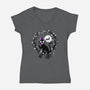 Cat Circle-womens v-neck tee-albertocubatas