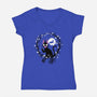 Cat Circle-womens v-neck tee-albertocubatas