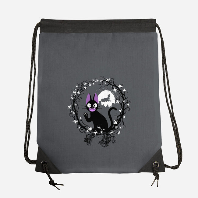 Cat Circle-none drawstring bag-albertocubatas
