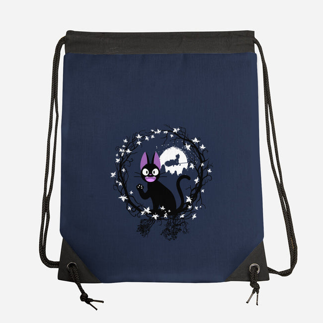Cat Circle-none drawstring bag-albertocubatas